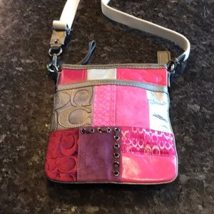 Coach pink crossbody bag